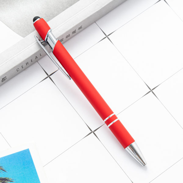 Memo Ballpoint Stylus Pen with Clip