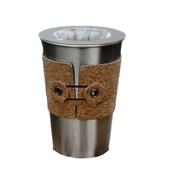 Outdoor Camping Stainless Steel Cork Sleeve Coffee Mug Gift Set