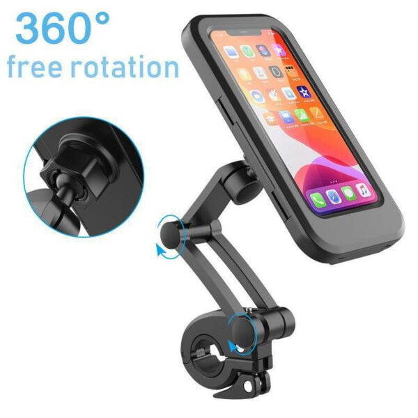 Cycling Touchable Telescopic Handlebar Waterproof Phone Holder