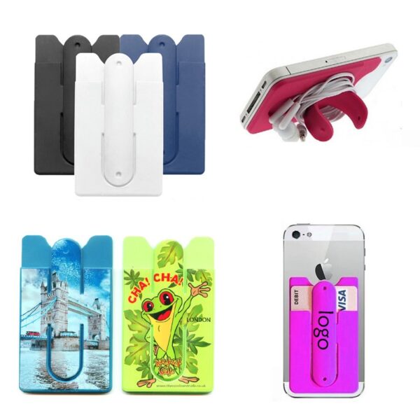 Two Function Silicone Stand With Smart Wallet