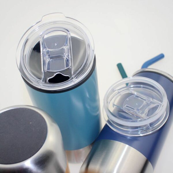 Stainless Steel Tumbler with Straw-16 oz