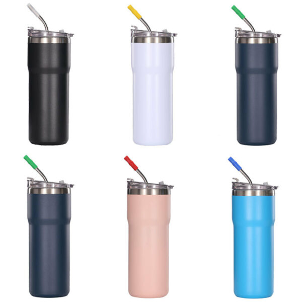 Stainless Steel Vacuum Insulated Tumbler with Straw-20oz