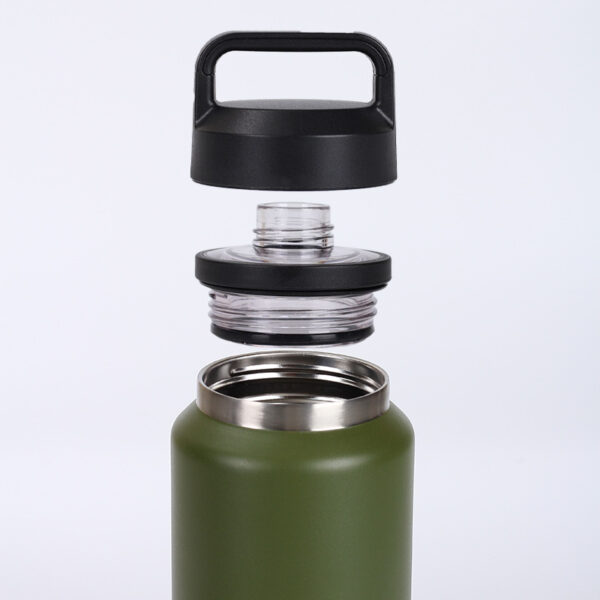 Large Capacity Double Lid Insulated Bottle-36oz