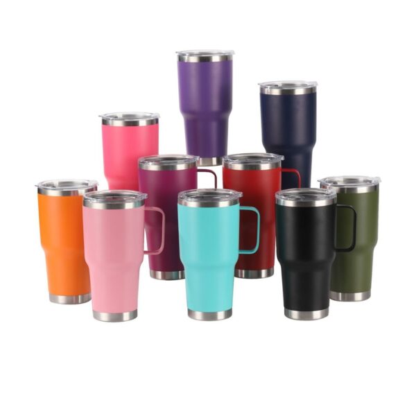 Multi-color Tumbler With Handle 30OZ