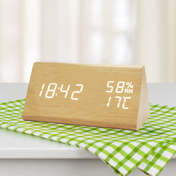 Temperature & Humidity Multi-function Silent Alarm Clock