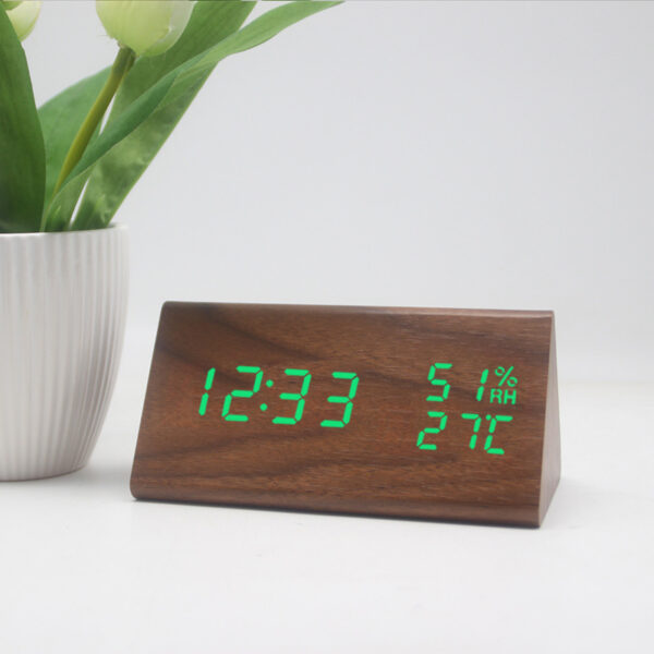 Temperature & Humidity Multi-function Silent Alarm Clock