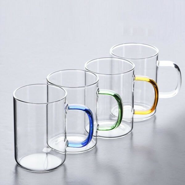 Colored Handle Borosilicate Glass 10oz