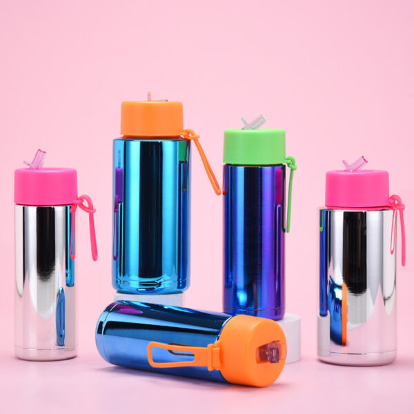 Portable Large Mouth Plated Stainless Steel Insulated Bottle 22oz