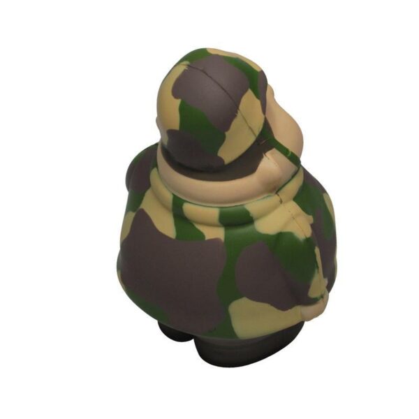 Cartoon Camouflage Man Shaped Stress Reliever