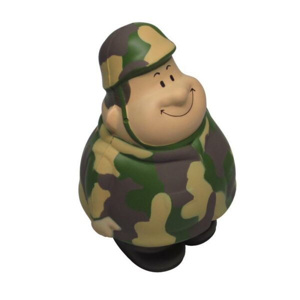 Cartoon Camouflage Man Shaped Stress Reliever