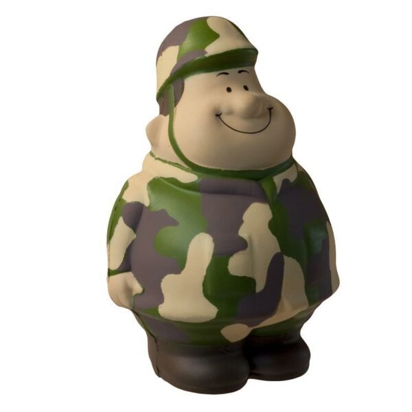 Cartoon Camouflage Man Shaped Stress Reliever