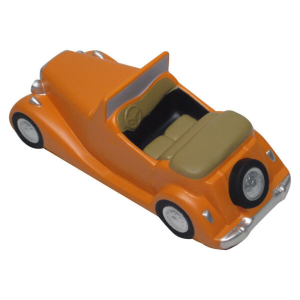 Realistic Orange Retro Car Shaped Stress Reliever