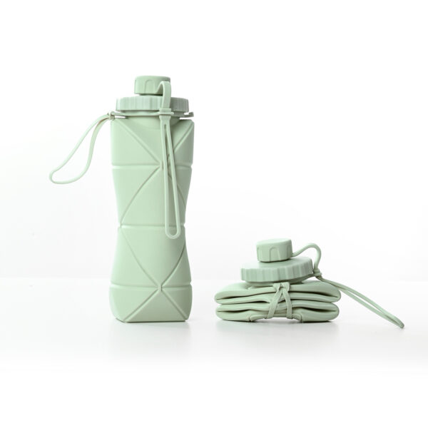 Portable Collapsible Silicone Water Bottle 21oz