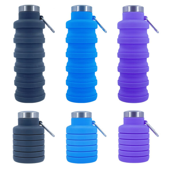 Customized Collapsible Silicone Bottle 17oz