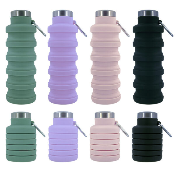 Customized Collapsible Silicone Bottle 17oz