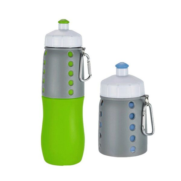 Collapsible Silicone Outdoor Sport Bottle 17oz