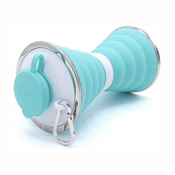 Customized Collapsible Silicone Outdoor Sport Bottle 17oz