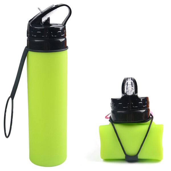 Customized Collapsible Silicone Eco-friendly Outdoor Coffee Bottle 21oz