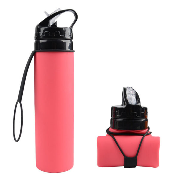 Customized Collapsible Silicone Eco-friendly Outdoor Coffee Bottle 21oz