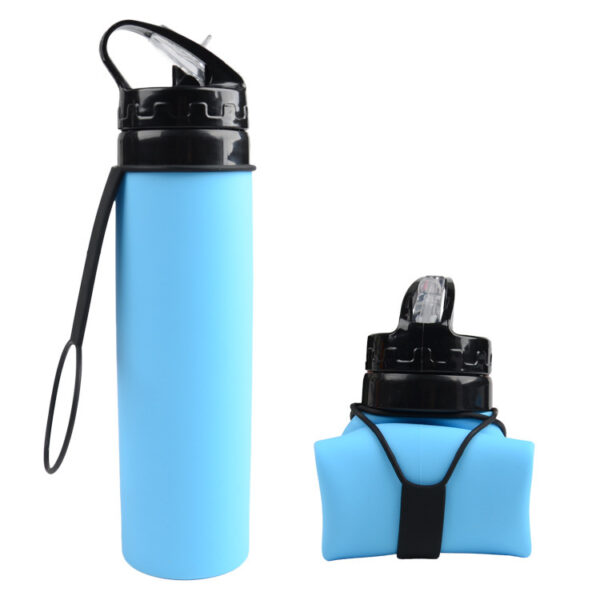 Customized Collapsible Silicone Eco-friendly Outdoor Coffee Bottle 21oz