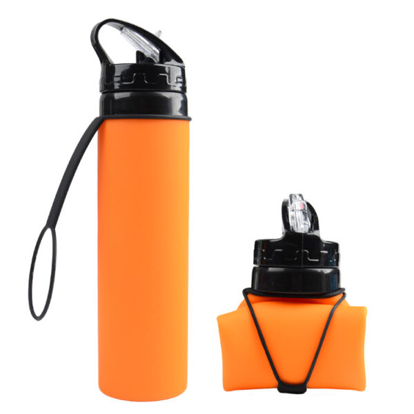 Customized Collapsible Silicone Eco-friendly Outdoor Coffee Bottle 21oz