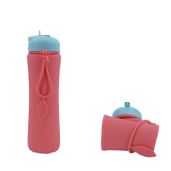 Creative Collapsible Silicone Eco-friendly Outdoor Coffee Bottle 21oz