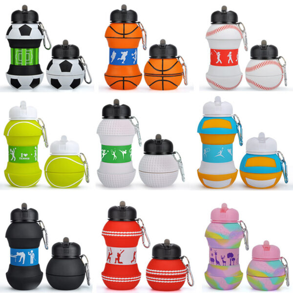 Creative Collapsible Silicone Sport Bottle 19oz