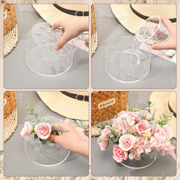 Transparent Acrylic Round Flower Box