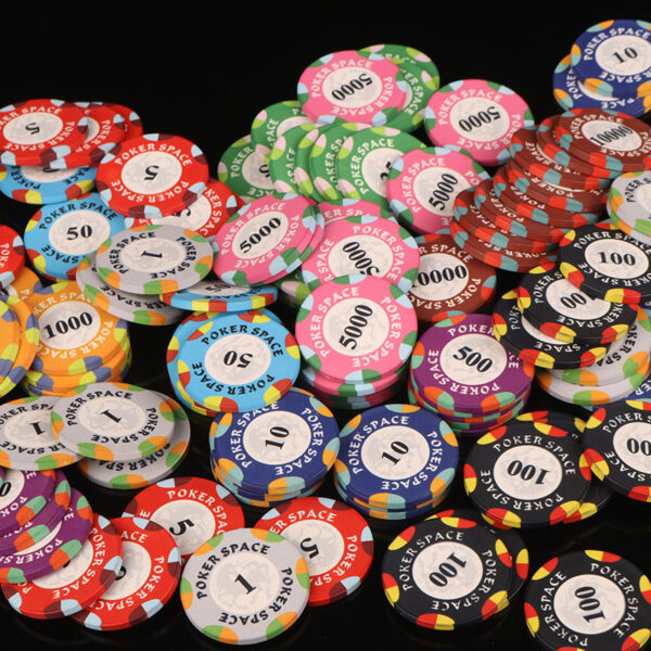 Ceramic Poker Chip with 1 Side Imprint (10 Colors) with Logo