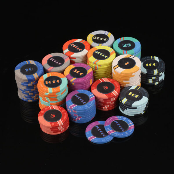 Embossed Ceramic Poker Chip