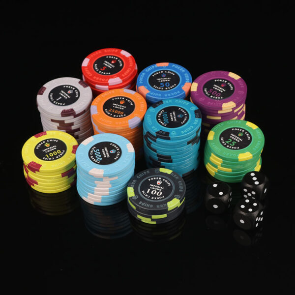 Customized Embossed Ceramic Poker Chip