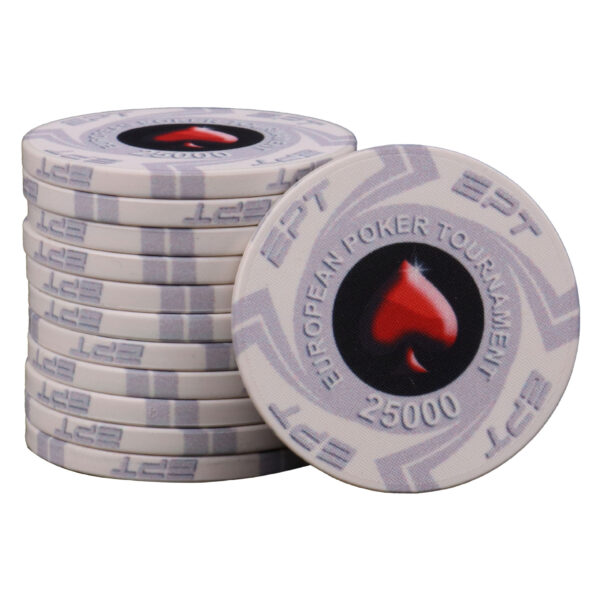 Customized EPT Style Ceramic Poker Chip