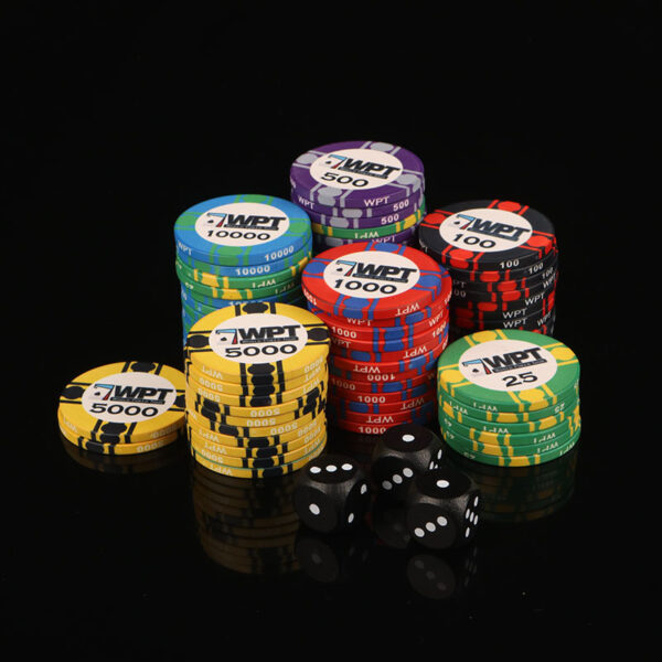 Customized WPT Style Ceramic Poker Chip