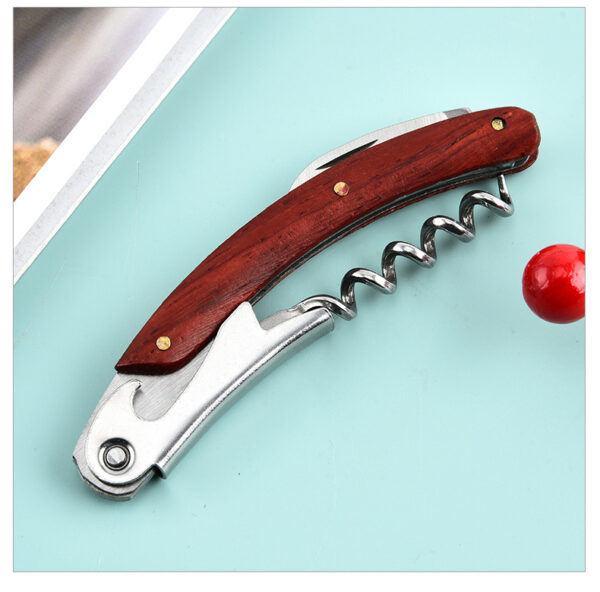 Multi-functional Seahorse Shaped Bottle Opener with Wooden Handle