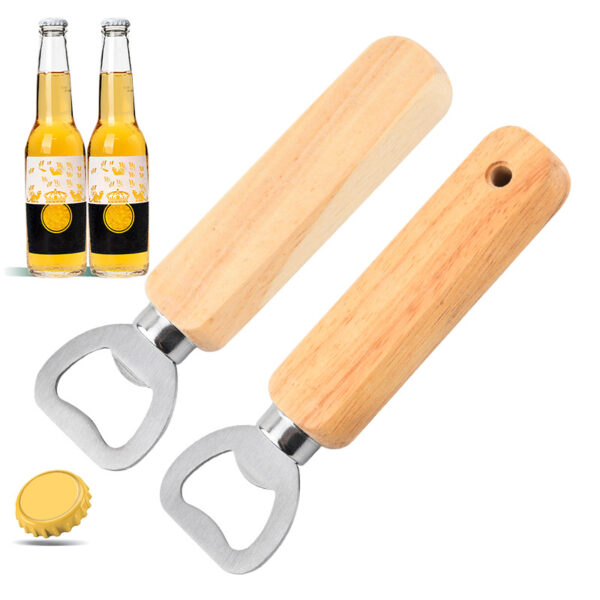 Customized Durable Wooden Handle Bottle Opener