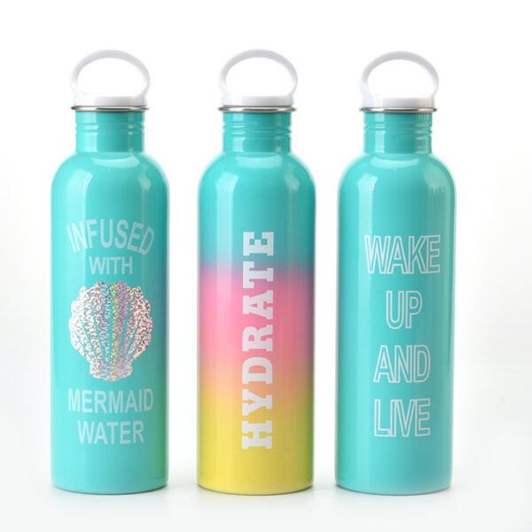 New Single Layer Portable Stainless Steel Bottle