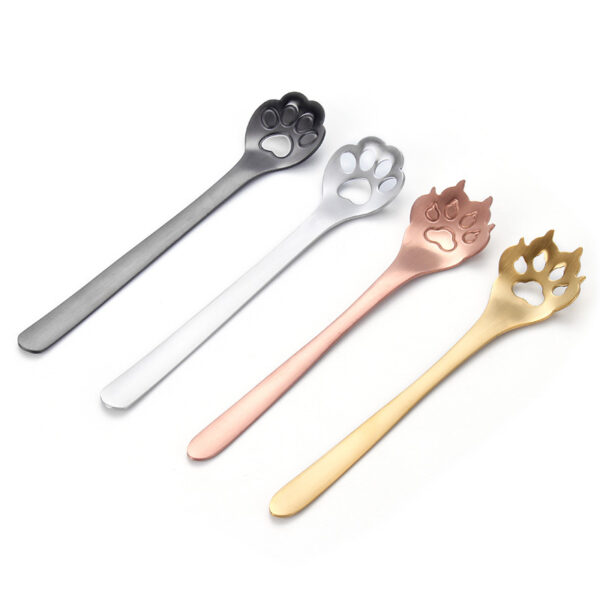 Stainless Steel Creative Cat's Claw Shaped Spoon