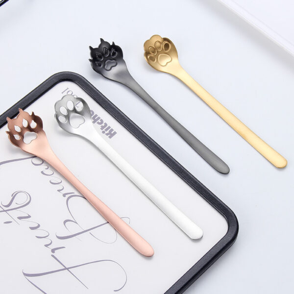 Stainless Steel Creative Cat's Claw Shaped Spoon