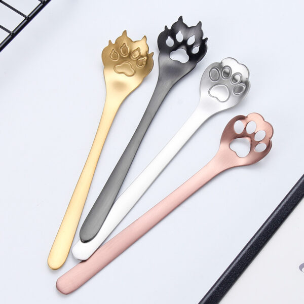 Stainless Steel Creative Cat's Claw Shaped Spoon