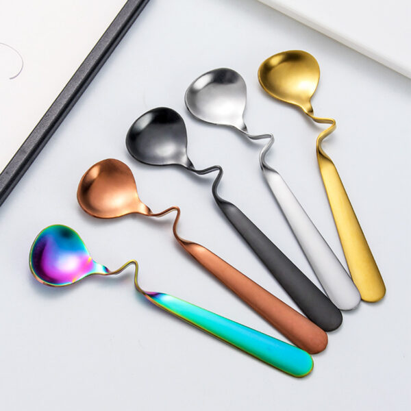 New Creative Stainless Steel Coffee Spoon