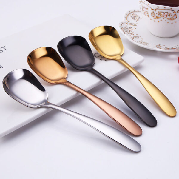 New Creative Thicken Stainless Steel Coffee Spoon