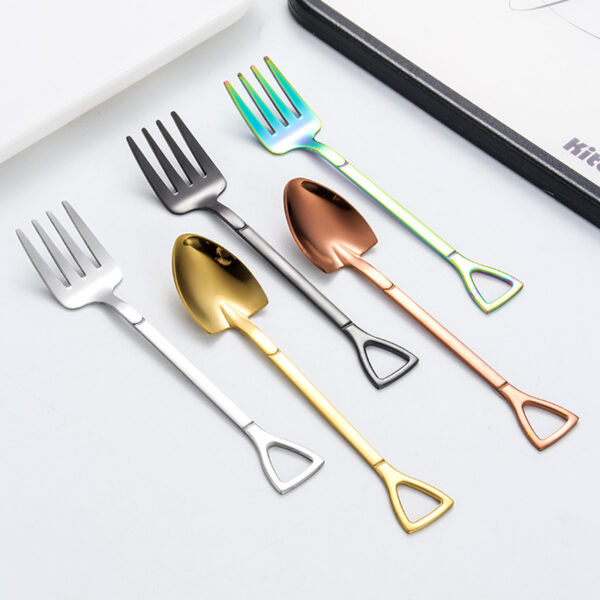 Creative Shovel-shaped Stainless Steel Coffee Spoon