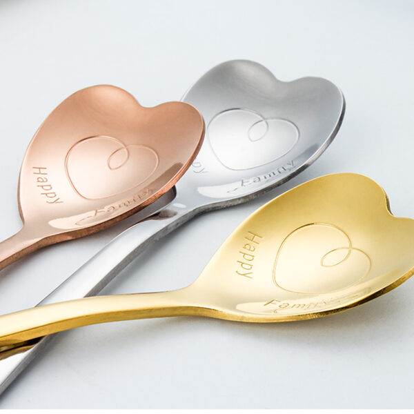 Heart-shaped Stainless Steel Coffee Spoon