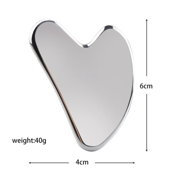 Stainless Steel Heart-shaped Gua Sha Massager