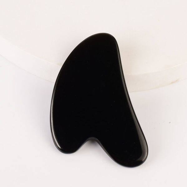 New Heart-shaped Black Obsidian Gua Sha Massager