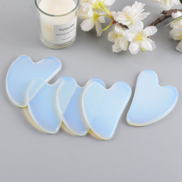 New Heart-shaped Opal Gua Sha Massager