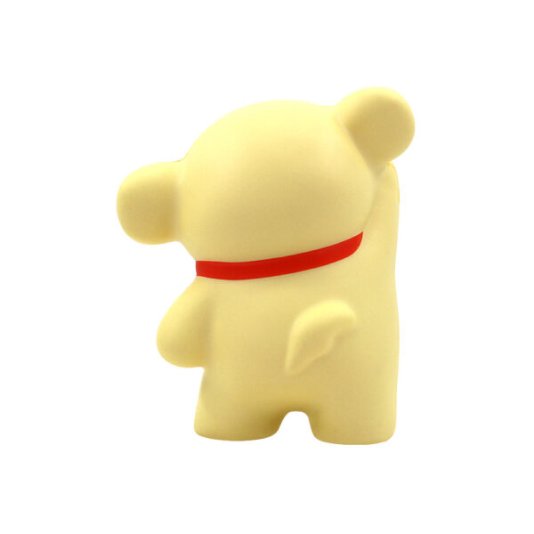 Cute Yellow Dog-shaped Stress Reliever with Your Logo