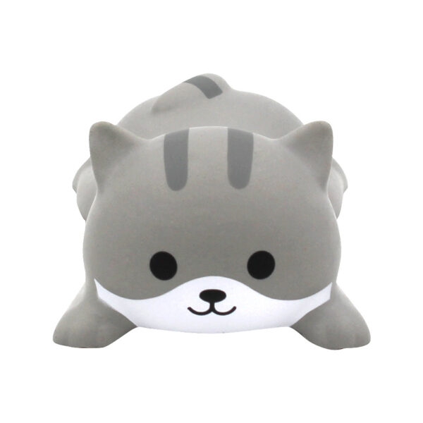 PU Foam Gray Cat Stress Balls with Wrist Pads