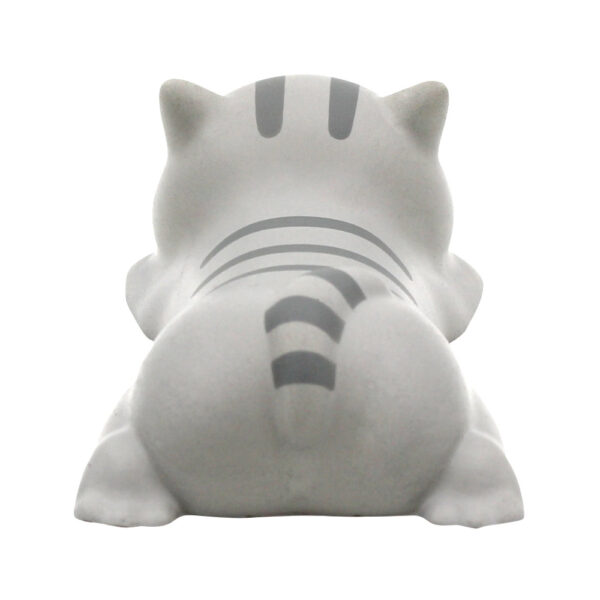 PU Foam Gray Cat Stress Balls with Wrist Pads