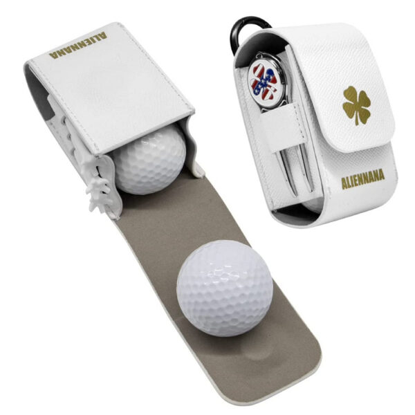 Waist Hanging Mini PU Leather Golf Pouch